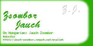 zsombor jauch business card